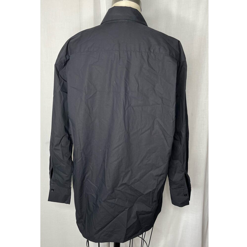 Sandro Paris Black Single Button Collared Blouse … - image 3